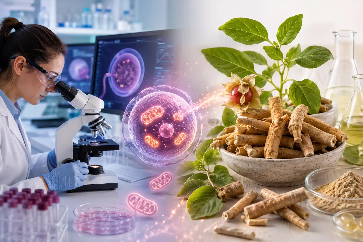 Ashwagandha scienza mitocondri
